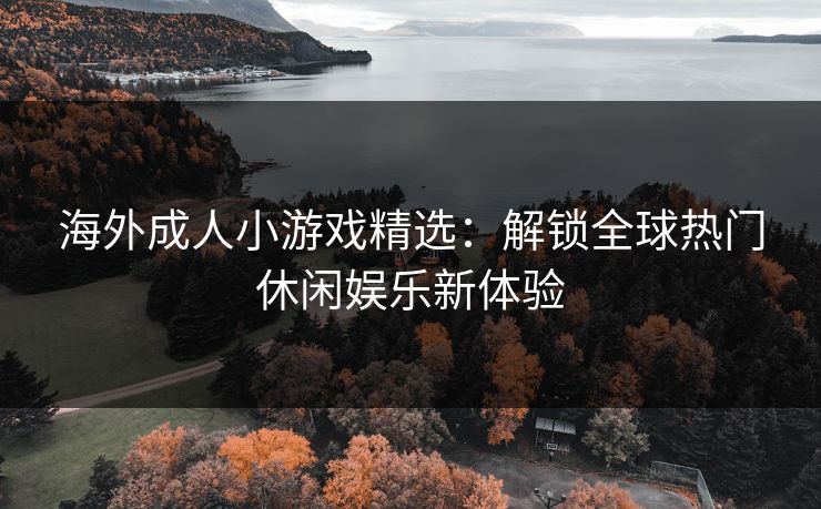 海外成人小游戏精选：解锁全球热门休闲娱乐新体验